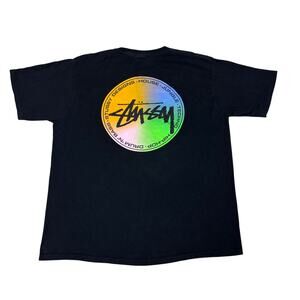 Stussy Mixed Music Drum N Base House Shirt Men's Large Y2K Streetwear